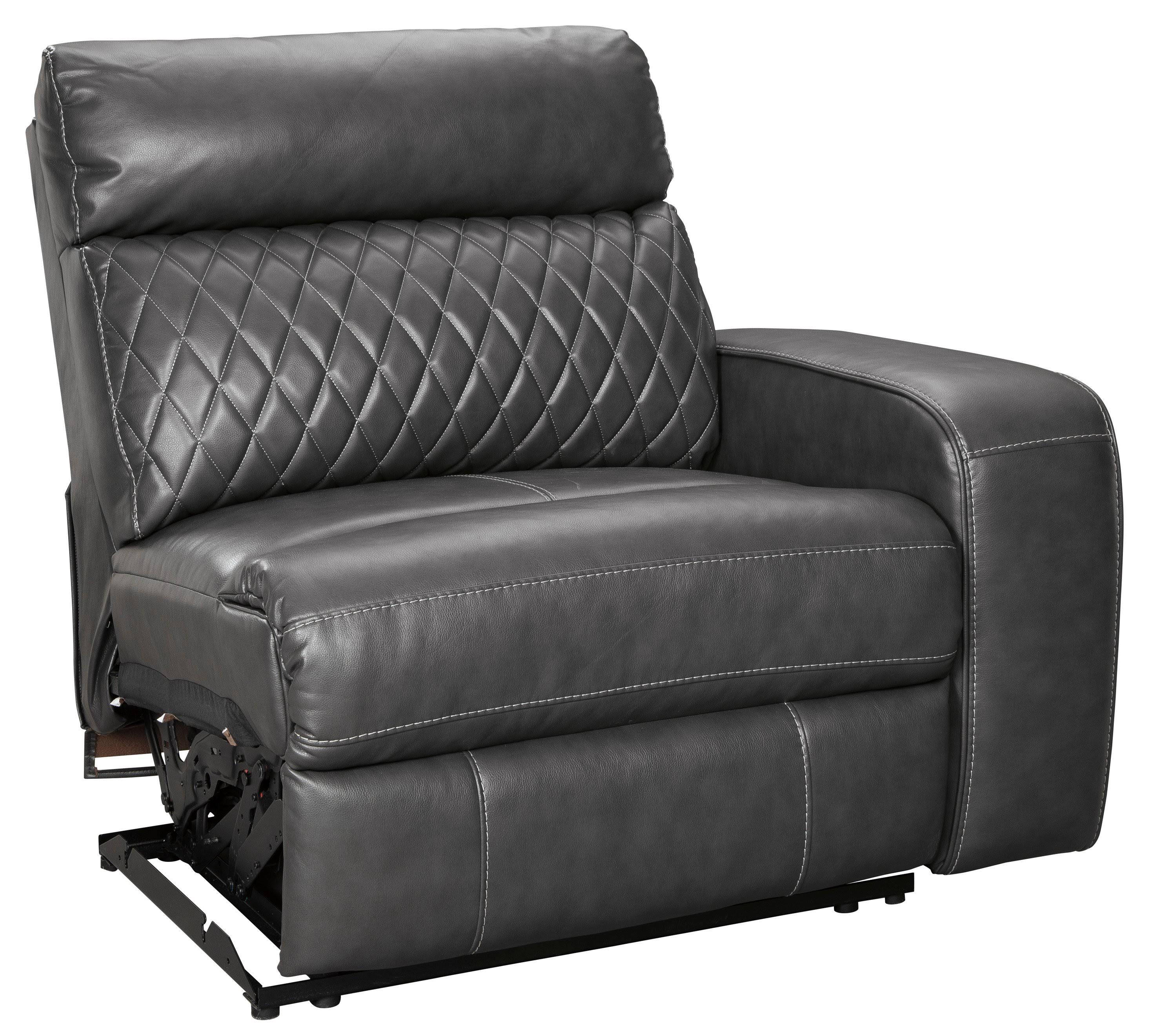 Gray Power Recliner L372007