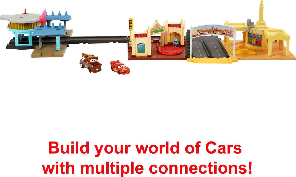 Radiator Springs Tour Playset with 2 Toy Cars & Light-Up Countdown T333