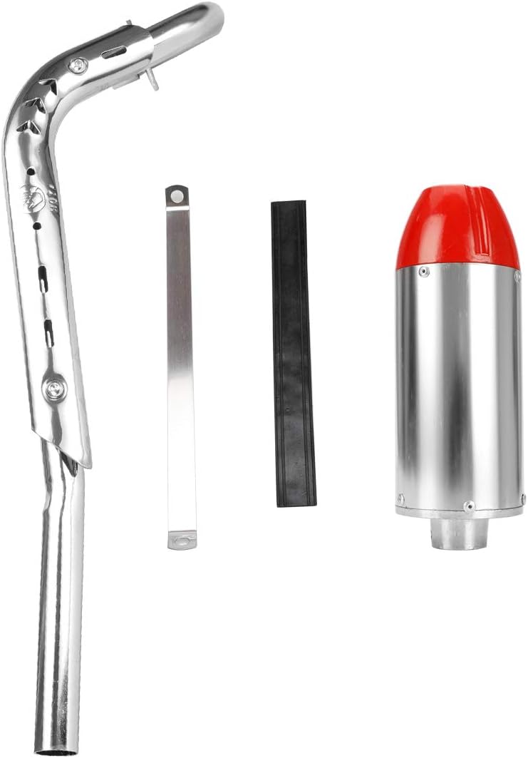 Red Pack of 2 Exhaust Muffler Silencer Pipe Assembly Kit P181514
