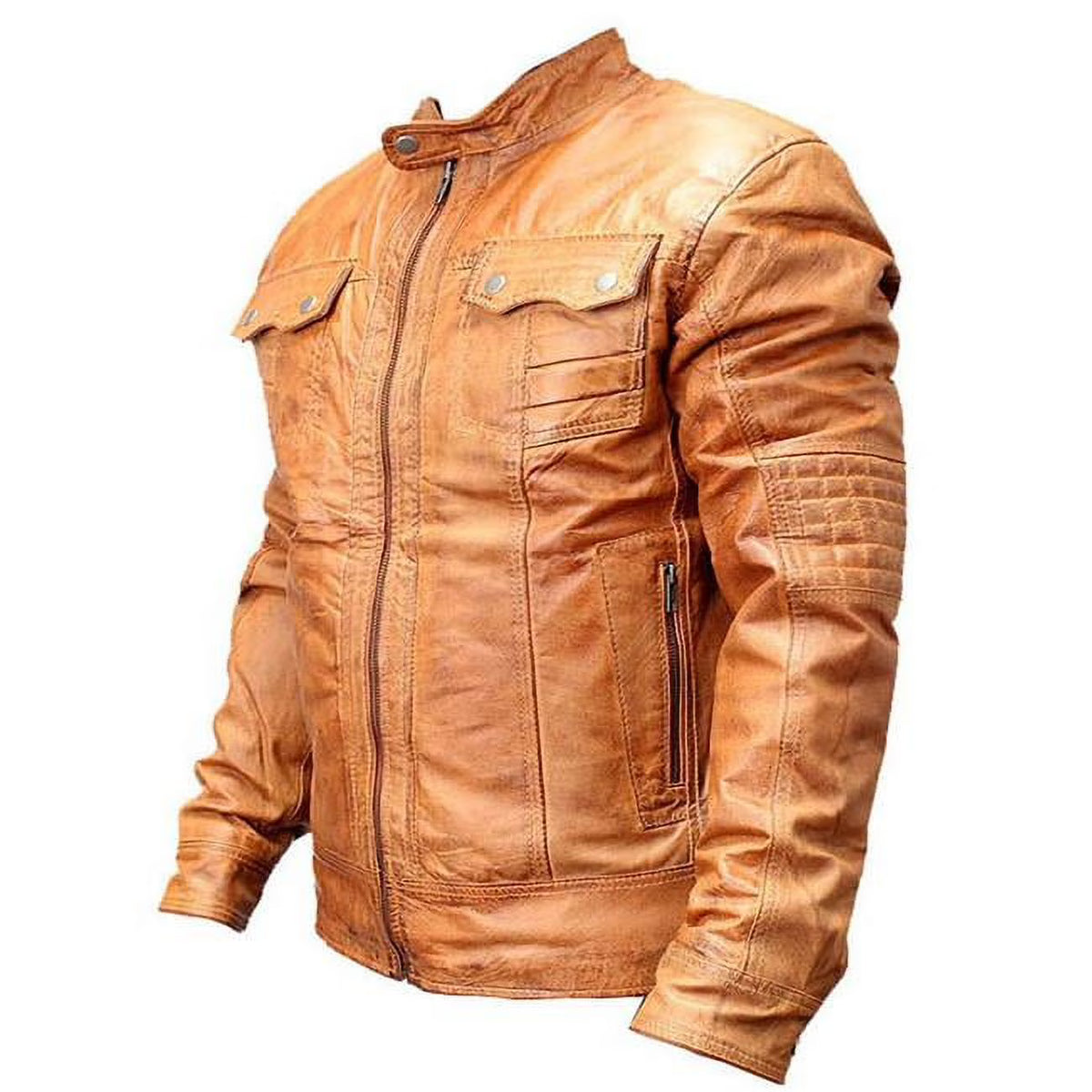 Brown Sheep Skin Leather Jacket V5410