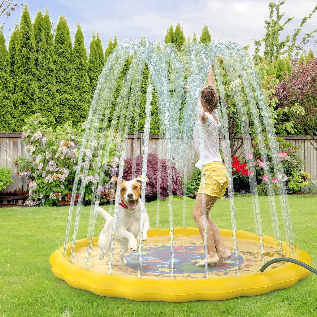 Kids Water Sprinkler Splashpad Play Mat Pool Toy Y143