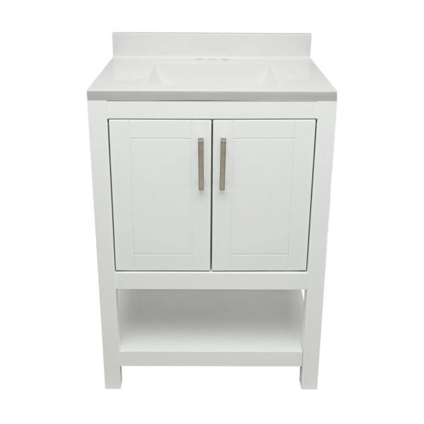Espresso Bath Vanity with Cultured Marble Top with Backsplash I42727