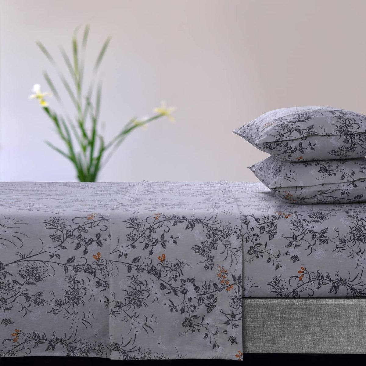 Queen Light Blue Flannel Extra Deep Pocket Sheet Set N2485