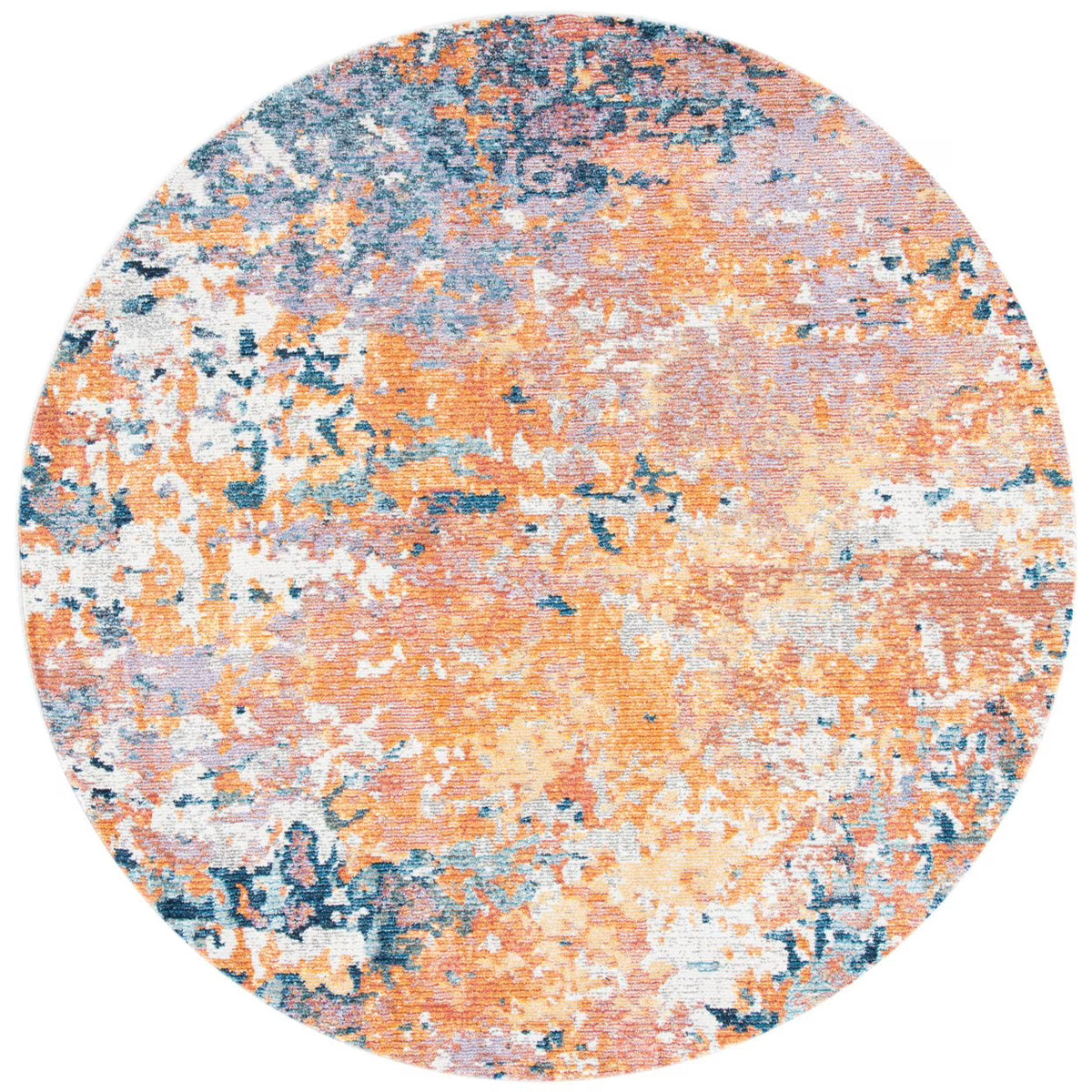 Gold / Blue Rug R9650
