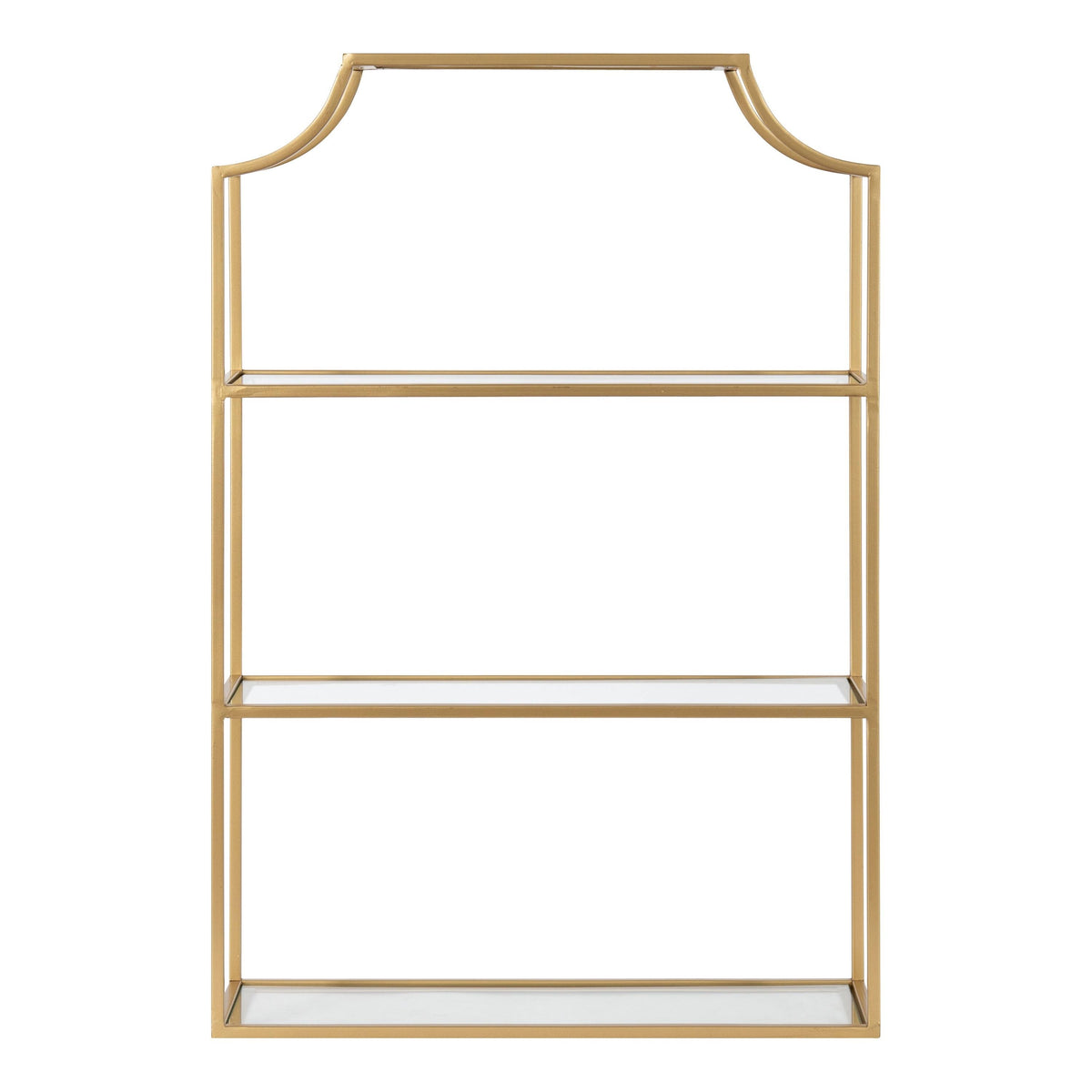 4-Tier Wall Shelf - Silver U6745