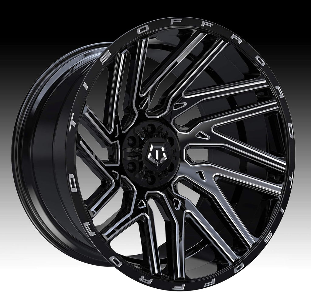 24x14 6x135/6x5.5" -76mm Black/Milled Wheel Rim J35830