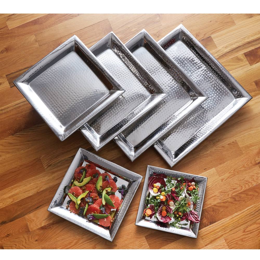 16x22 Square Hammered Tray M136207