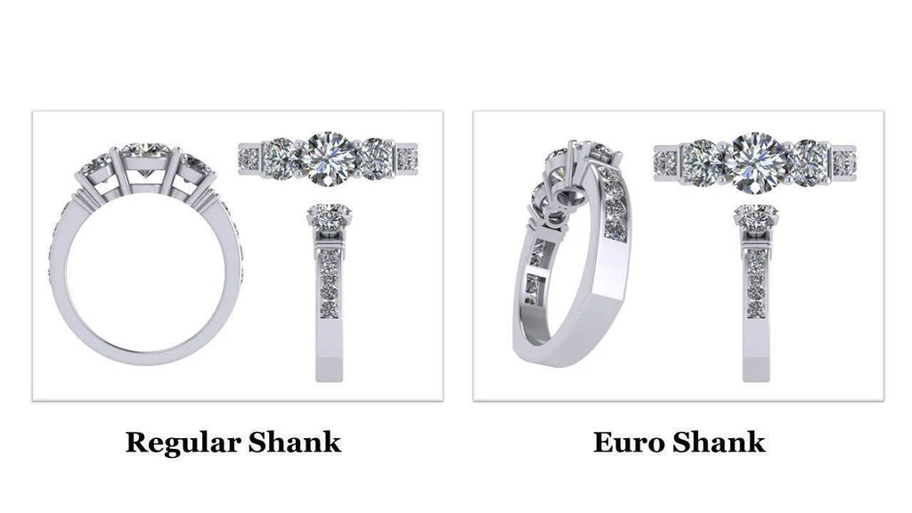 CZ 3 Stone Ring 2.50ctw 10k White Gold Size 6 A662397