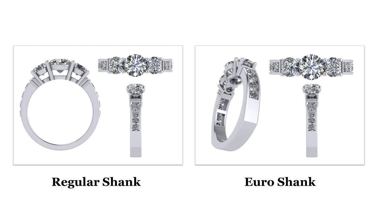 CZ 3 Stone Ring 2.50ctw 10k White Gold Size 6 A662397