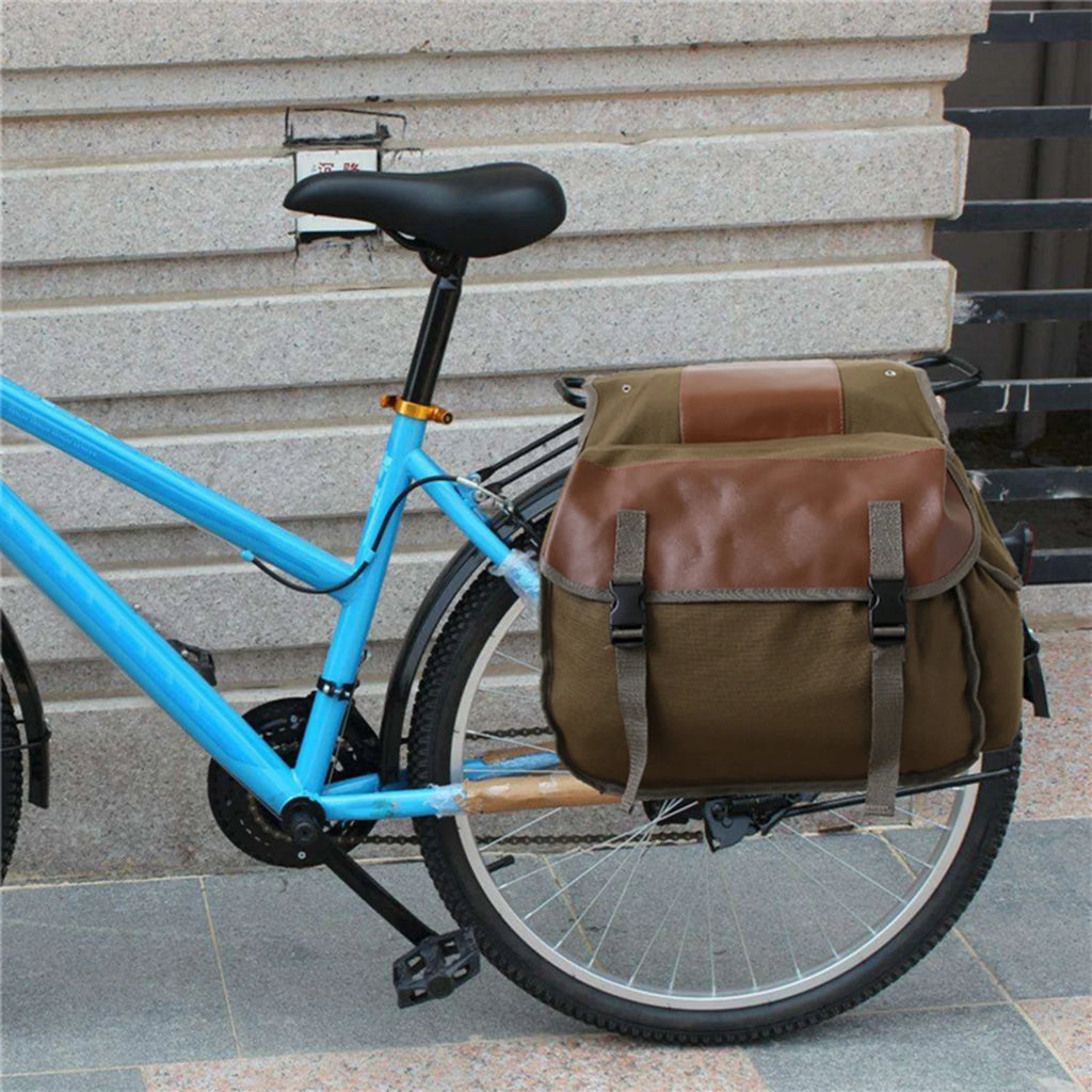 Waterproof Canvas Motorbike Saddle Bag W259