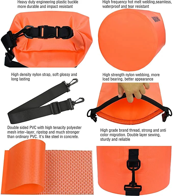 Floating Waterproof Dry Bag 20L Roll Top Sack D1148