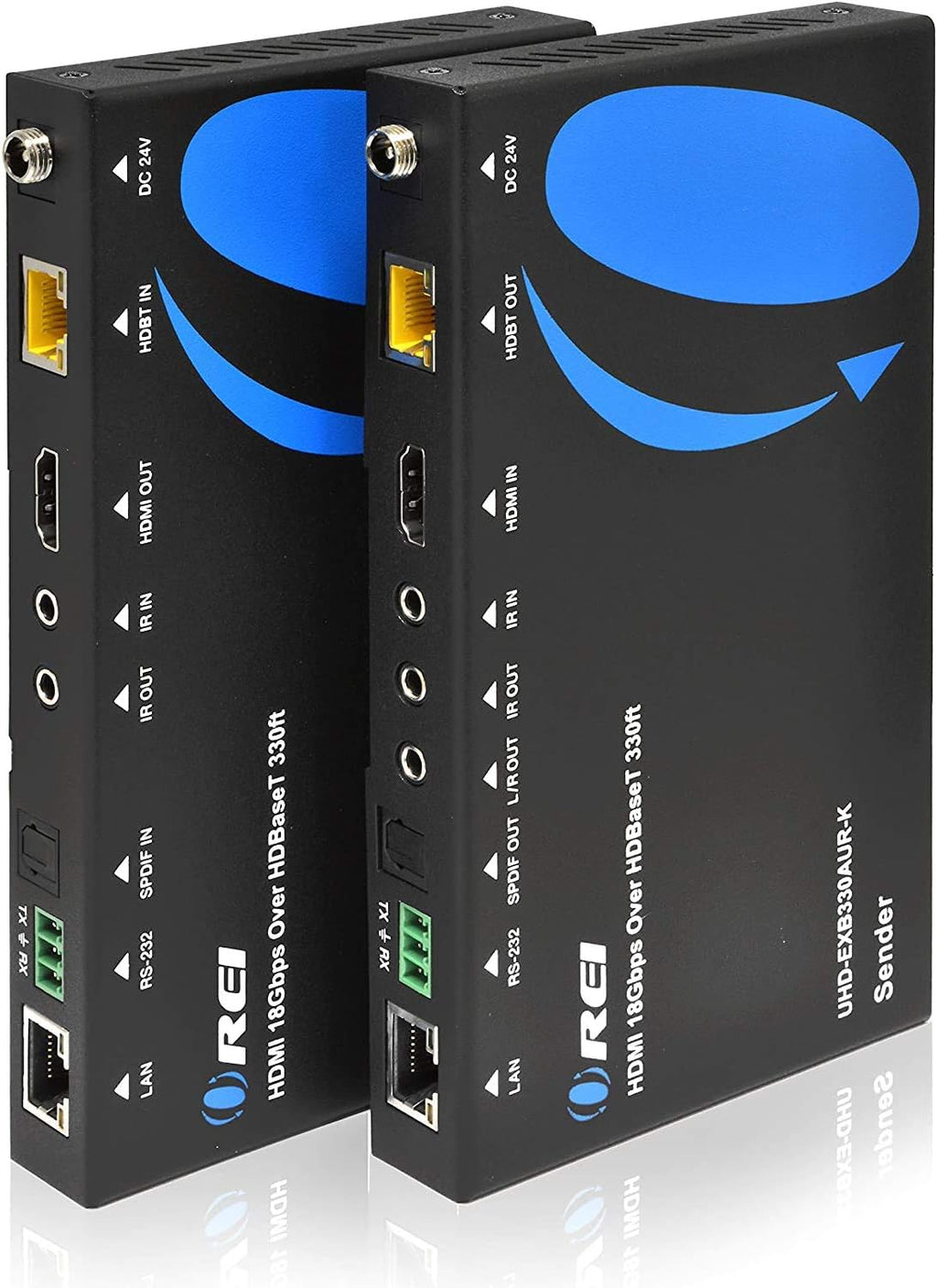 4K HDMI Extender Balun Over Single CAT5e/6/7 Cable Up to 400 Ft M747599