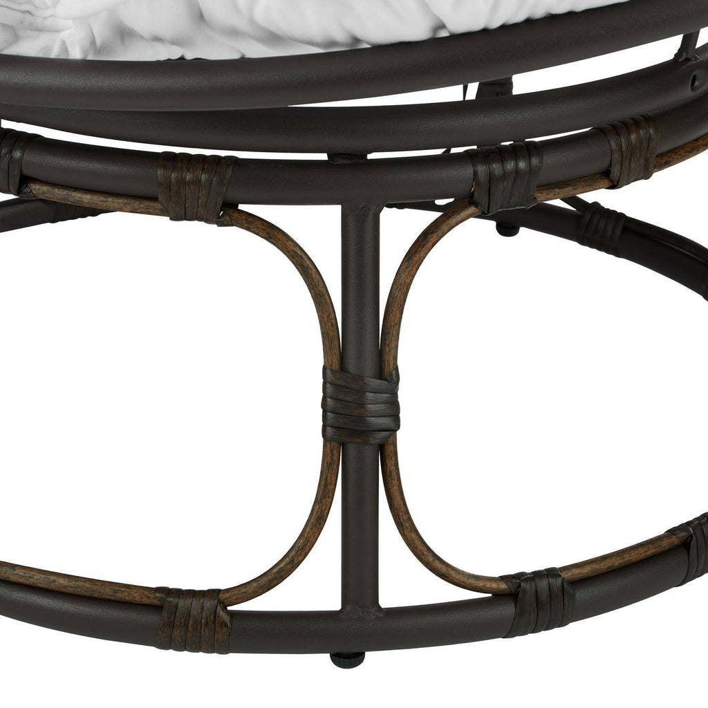 Navy Fabric Papasan Chair I744181