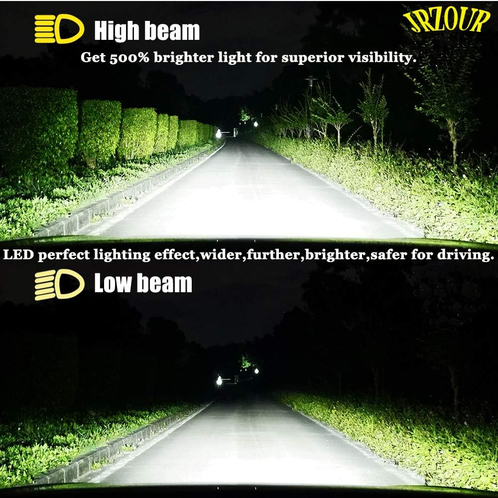 9006 LED Headlight Bulb HB4, 12000lm 6500k, High/Low Beam, CSP Chips, Pack of 2 Q16837