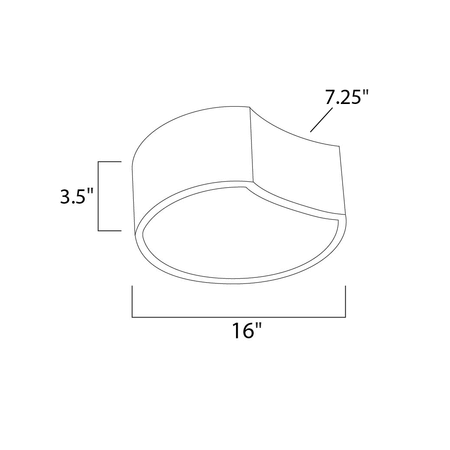 Matte White LED Flush Mount A36563
