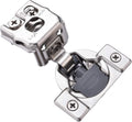 50 Pack 1/2 inch Overlay Soft Closing Cabinet Hinges Nickel Plated I939687