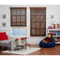 Dark Oak Cordless Faux Wood Blind N98518