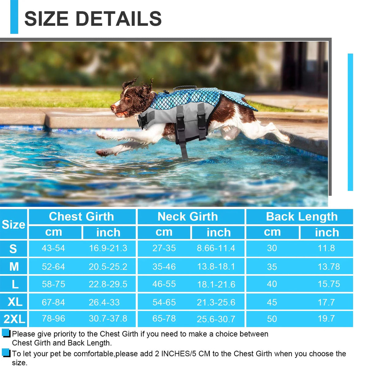 Dog Life Jacket with Reflective Stripes Y4608