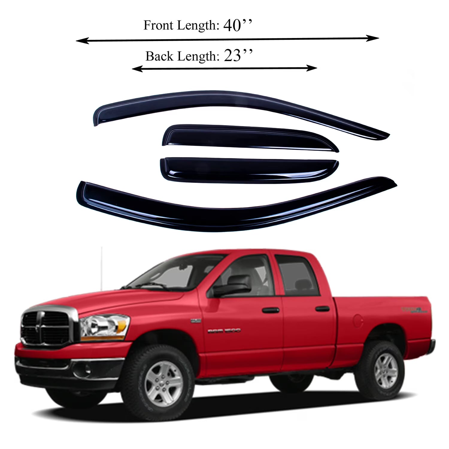 Acrylic Window Visor Sun Rain Deflector Guard T160587