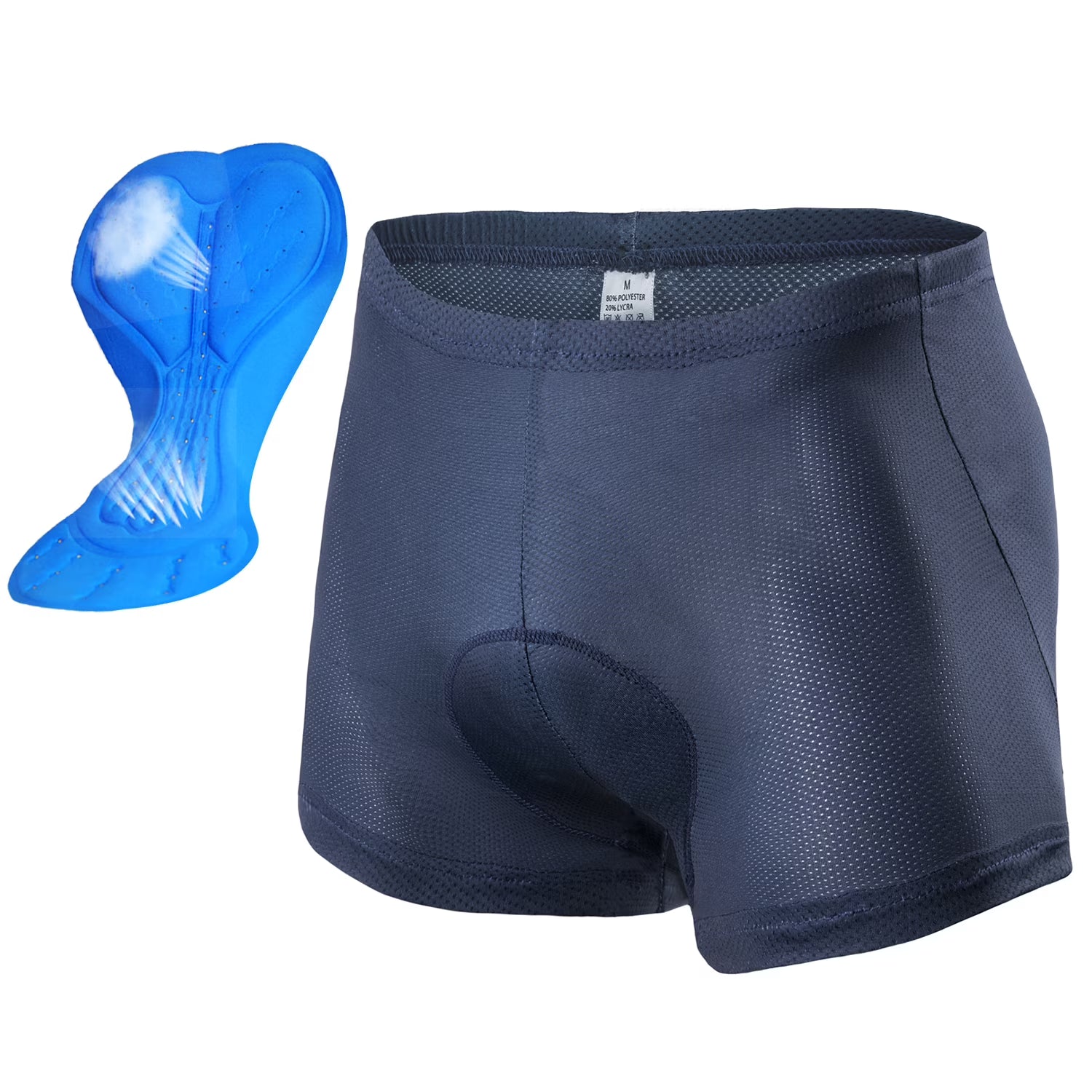 Blue M Padded Cycling Bike Shorts C437