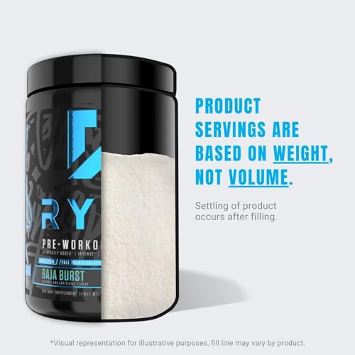 25 Servings Pre Workout with Caffeine (Baja Burst) W692011