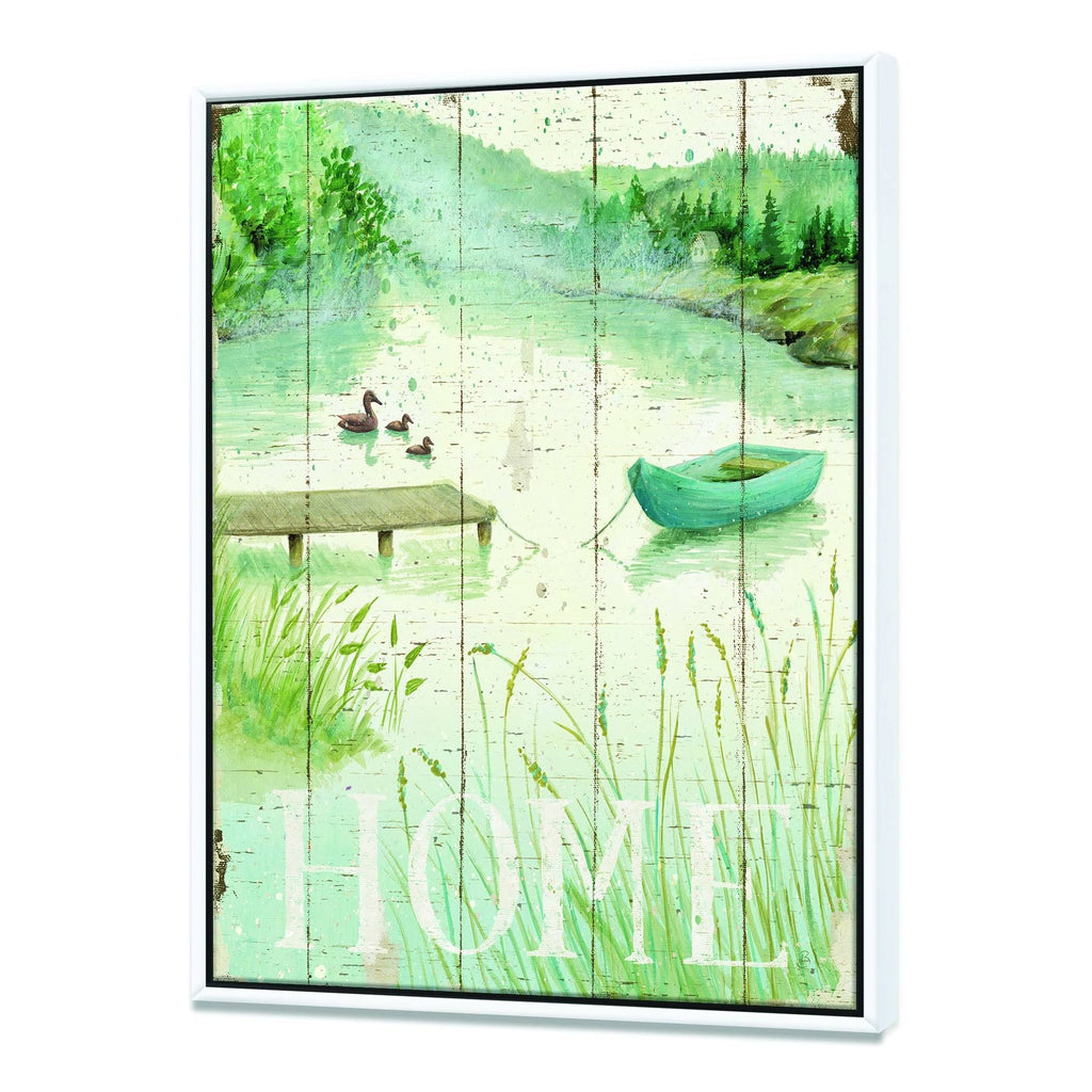 Blue Framed Canvas - 30 in. Wide x 40 in. High W536312