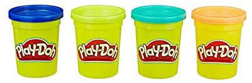 Play Doh Compound Bundle Classic Colors 4 Pack + Wild Colors 4 Pack L956313