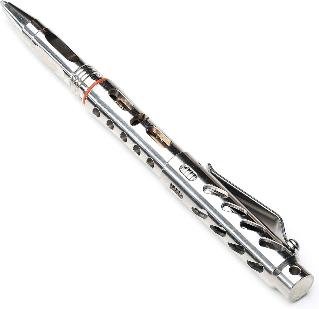 Titanium Tactical Pen with Tungsten Tip and Fisher Ink D614