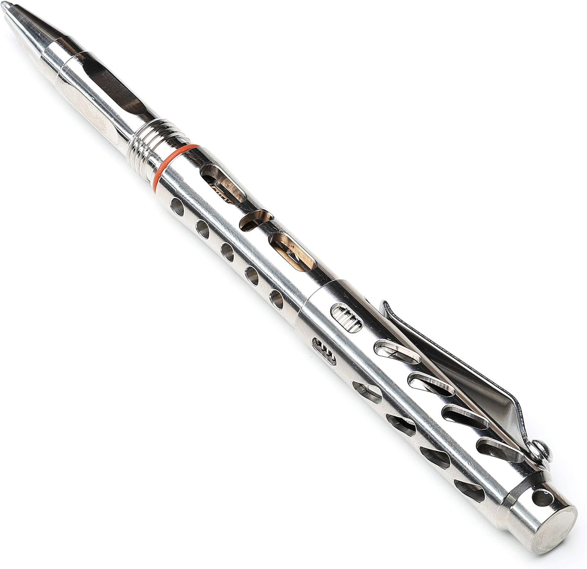 Titanium Tactical Pen with Tungsten Tip and Fisher Ink D614