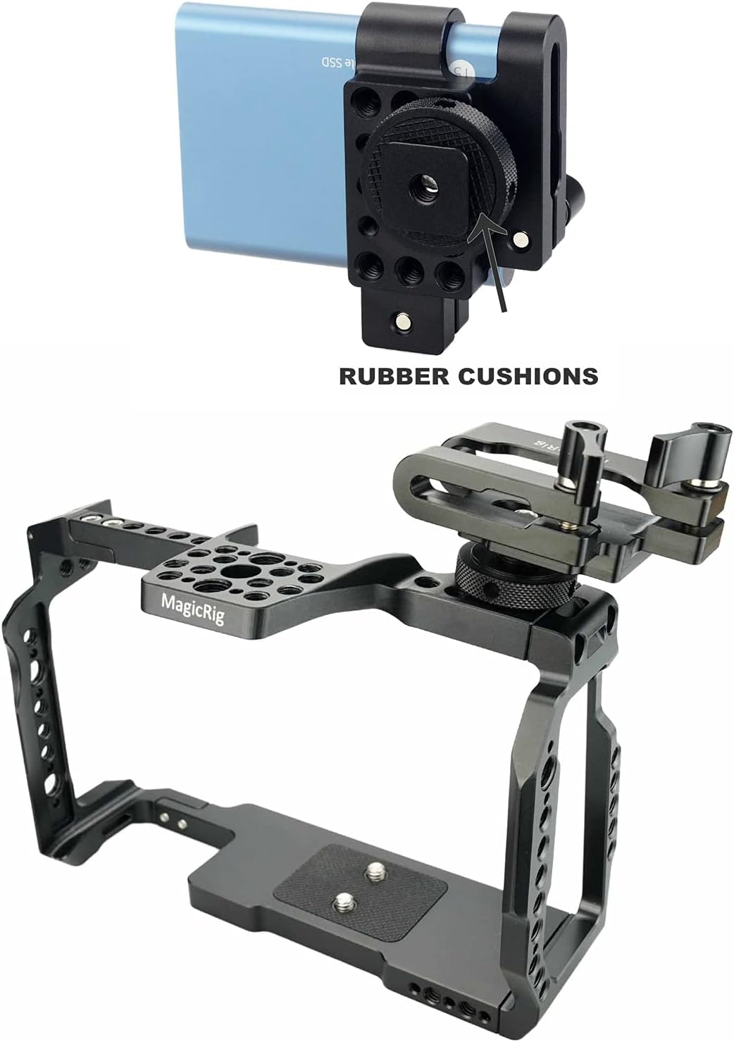 BMPCC 6K Pro Cage with T5 SSD Mount E19574
