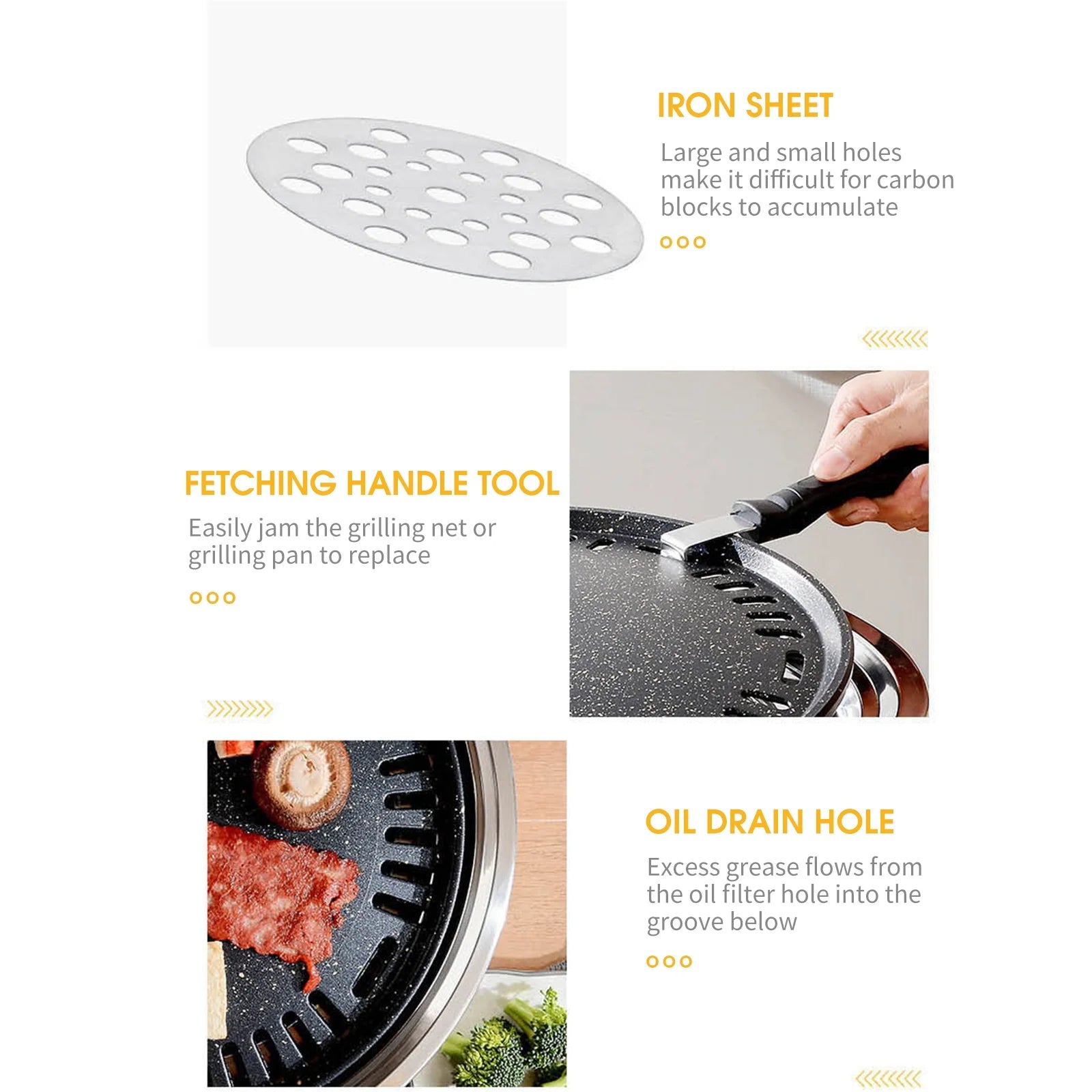 Korean BBQ Tabletop Charcoal Grill 13 Inch D16731