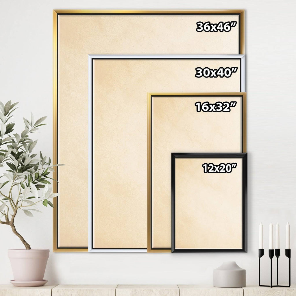 Blue Framed Canvas - 30 in. Wide x 40 in. High W536312