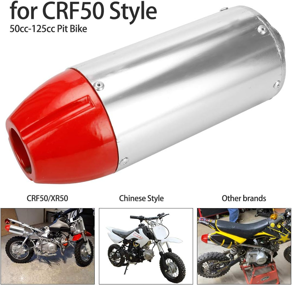 Red Pack of 2 Exhaust Muffler Silencer Pipe Assembly Kit P181514