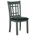Padded Dining Side Chairs Medium Grey and Black Set of 2 S428629