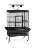 Black Wrought Iron Parrot Cage B3888