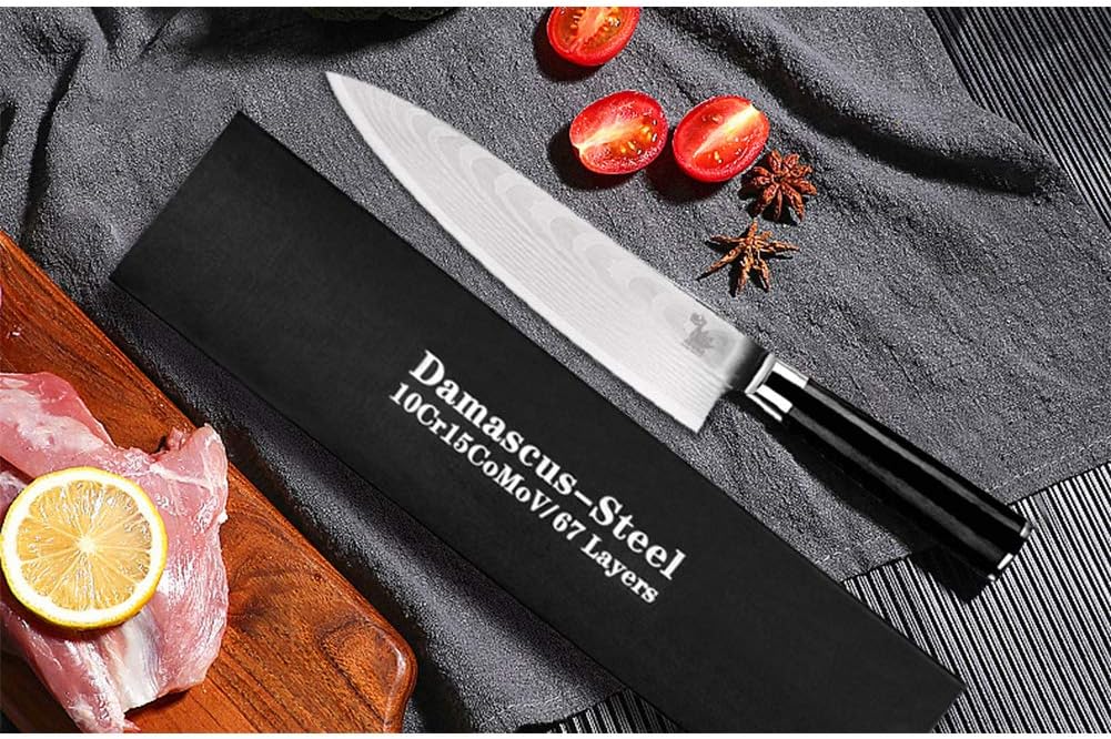 8 Inch Damascus Chefs Knife with Ergonomic Handle T70621