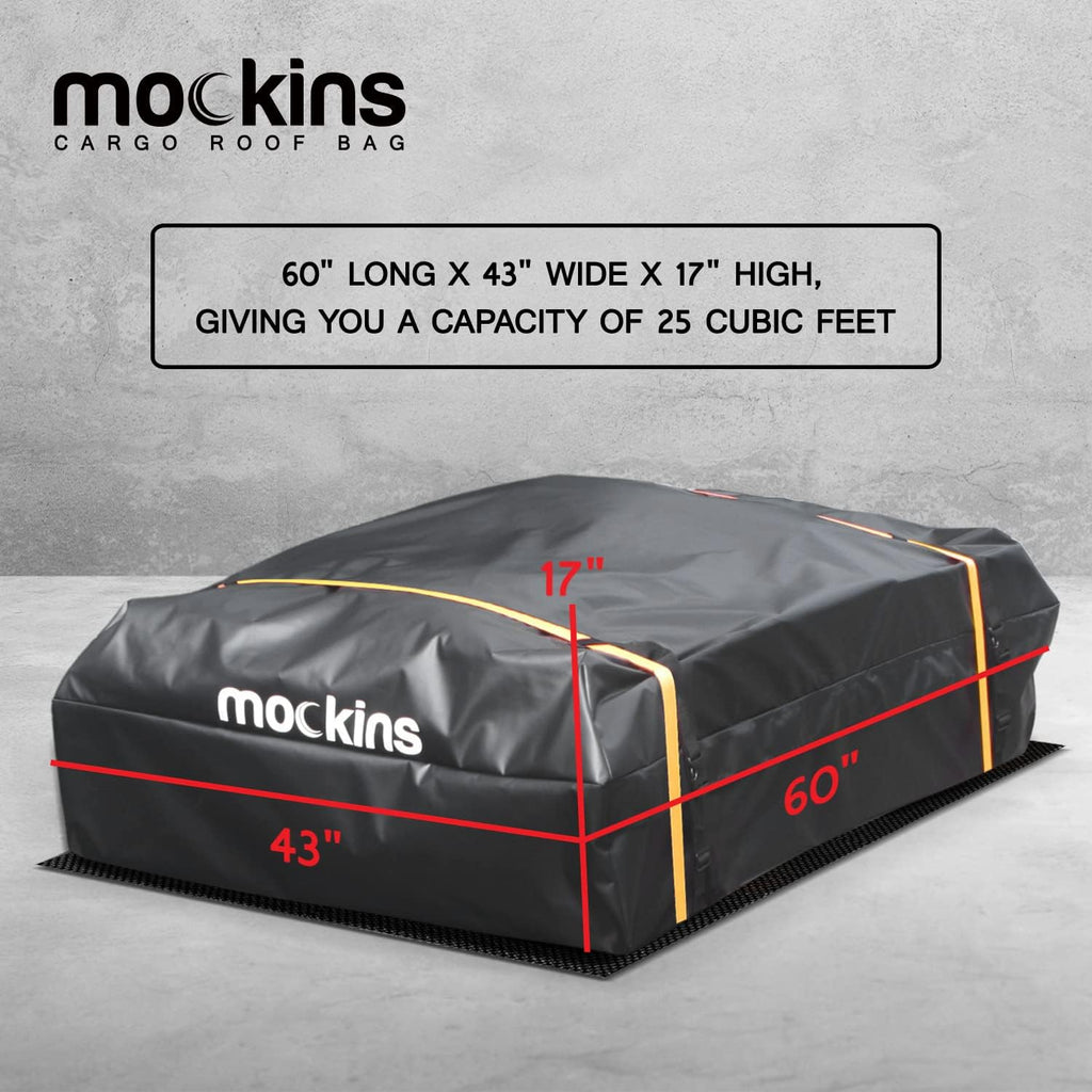 25 Cubic Feet Waterproof Rooftop Cargo Bag with/without Rack N1516