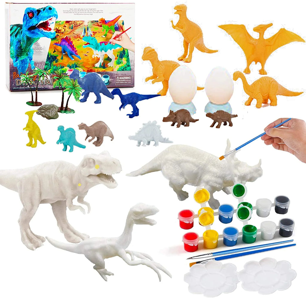 Kids Dinosaur Painting Kit with Play Mat X8532