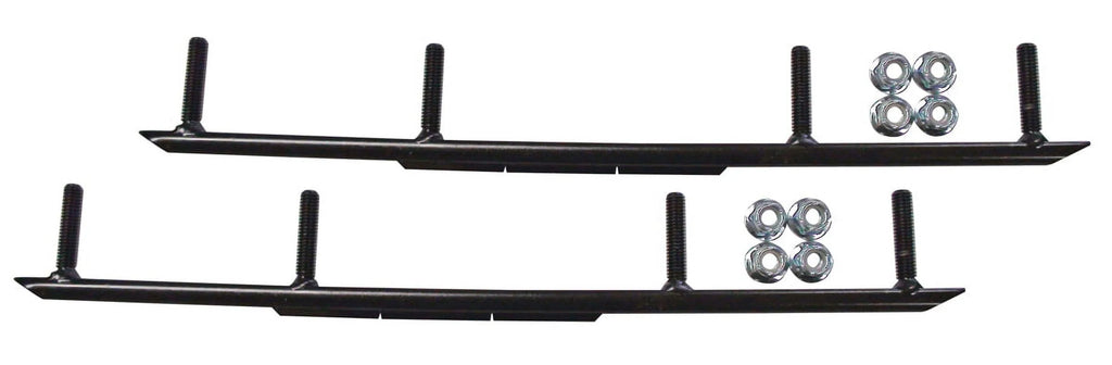 White XPT Snowmobile Skis with 8" Round Bars Complete Kit X677706