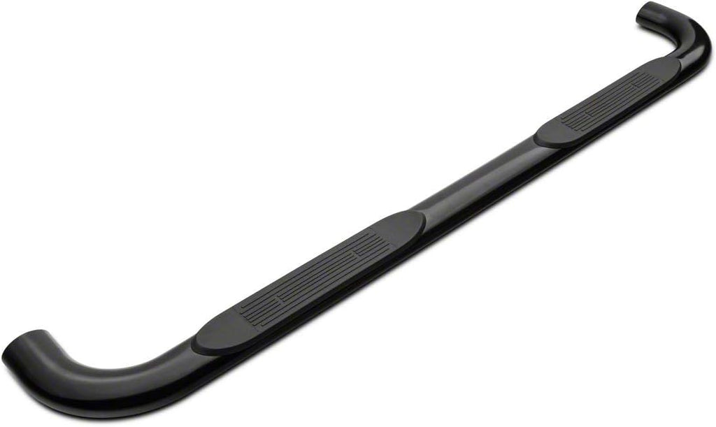 Black 4-Inch Oval Bent End Side Step Bars L127210