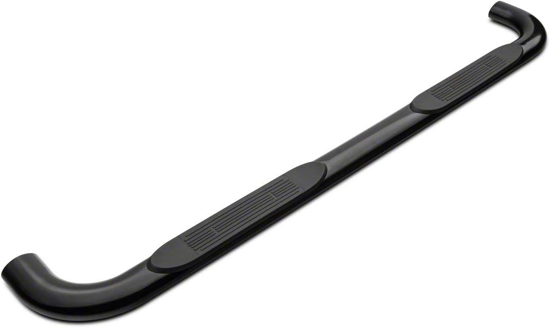Black 4-Inch Oval Bent End Side Step Bars L127210
