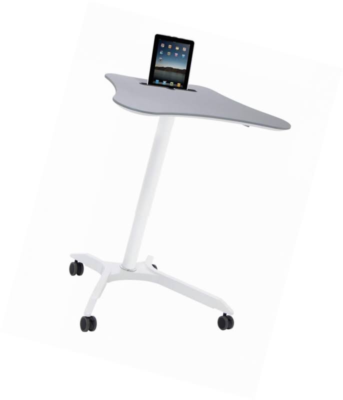 Height Adjustable Cart White Silver N32224
