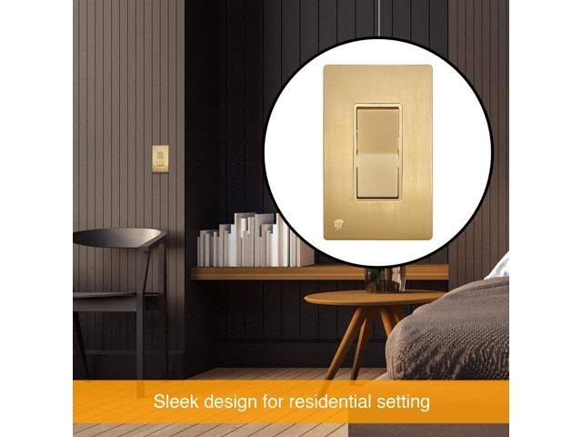 Screwless Decorator Wall Plate Outlet Cover, 1-Gang G75830