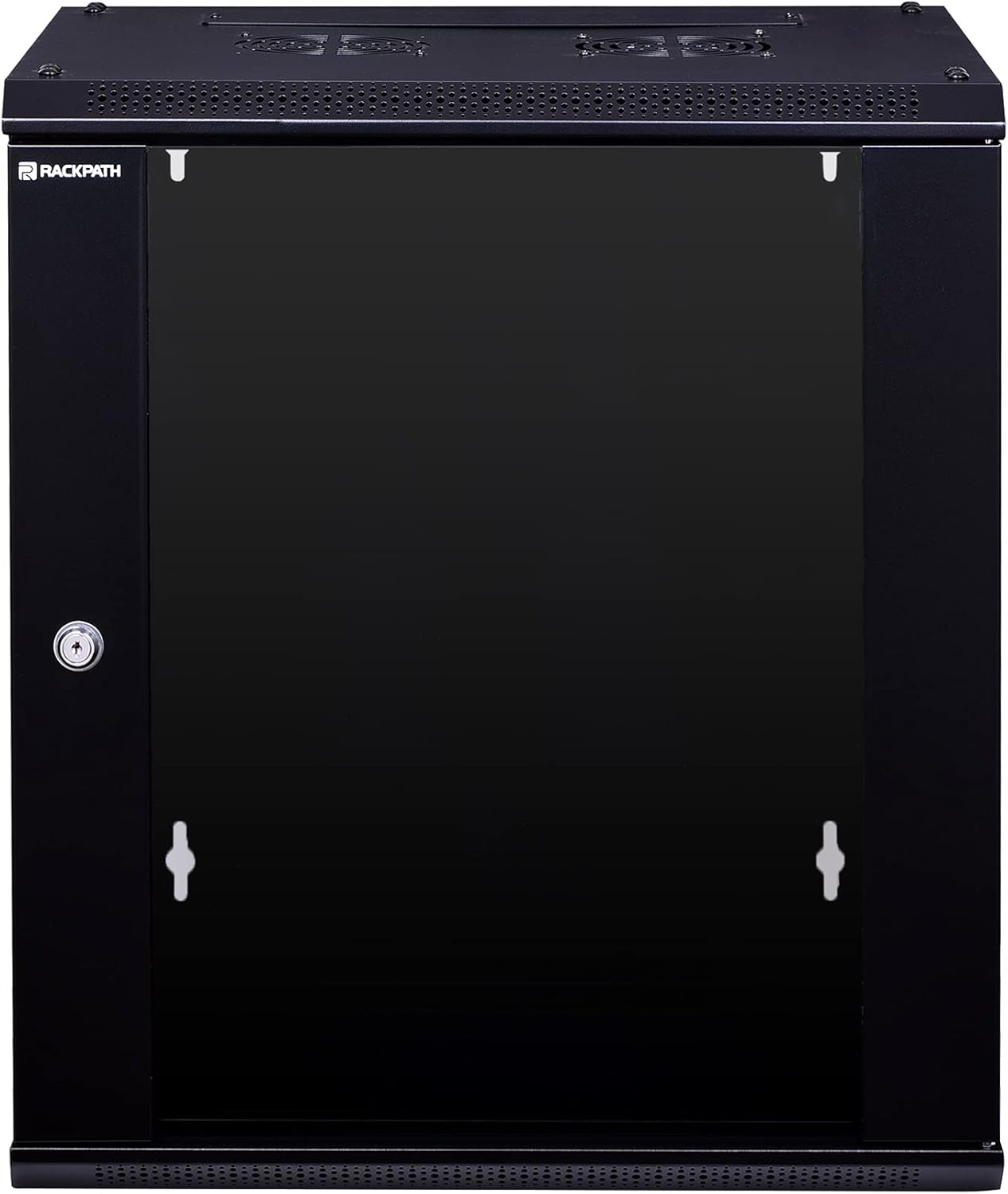 12U Wall Mount Server Cabinet Network Rack Enclosure, Black L8330