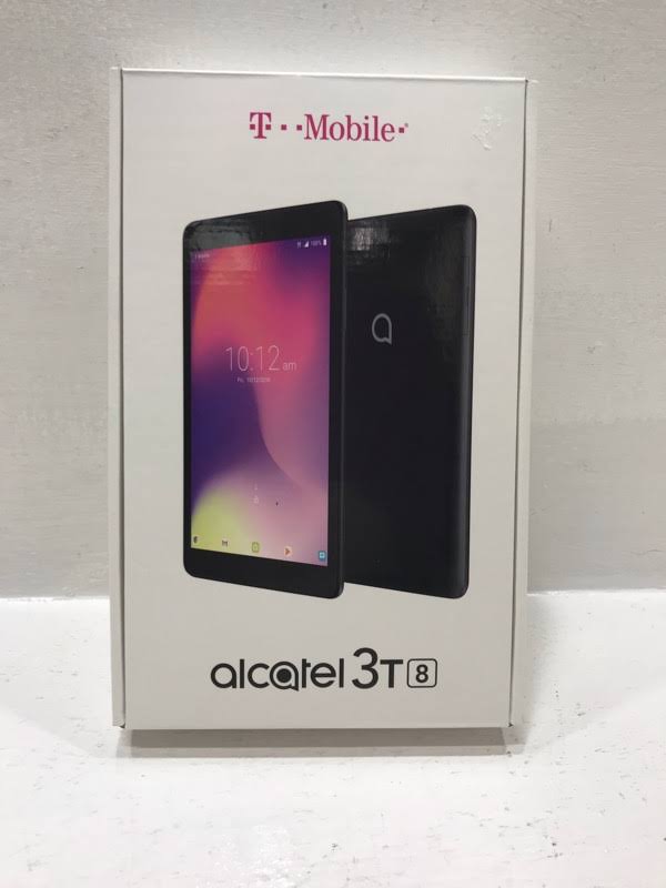 Alcatel 3T 8-Inch Metallic Black 16GB E529