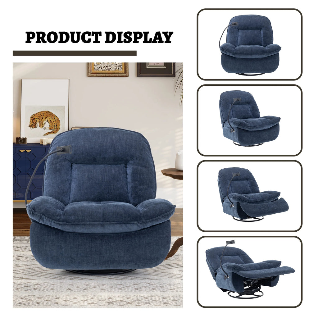 Oversized Electric Recliner Chair with Mobile Phone Bracket T96318