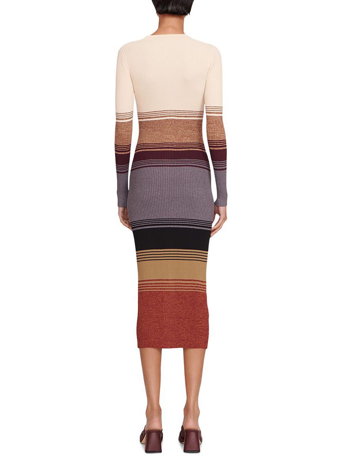 Striped Midi Sweaterdress B9032