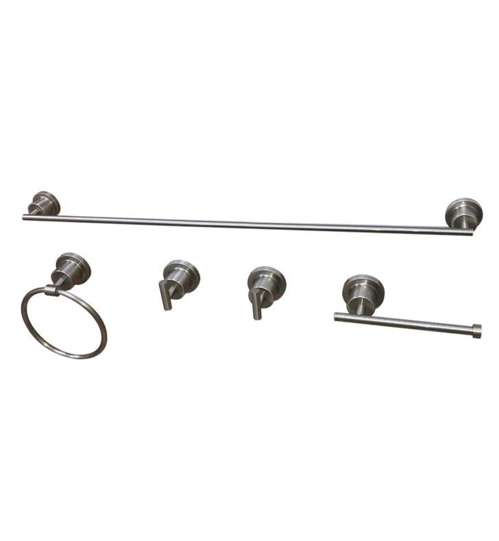 5-Piece Bathroom Accessory Set, Polished Chrome I5214