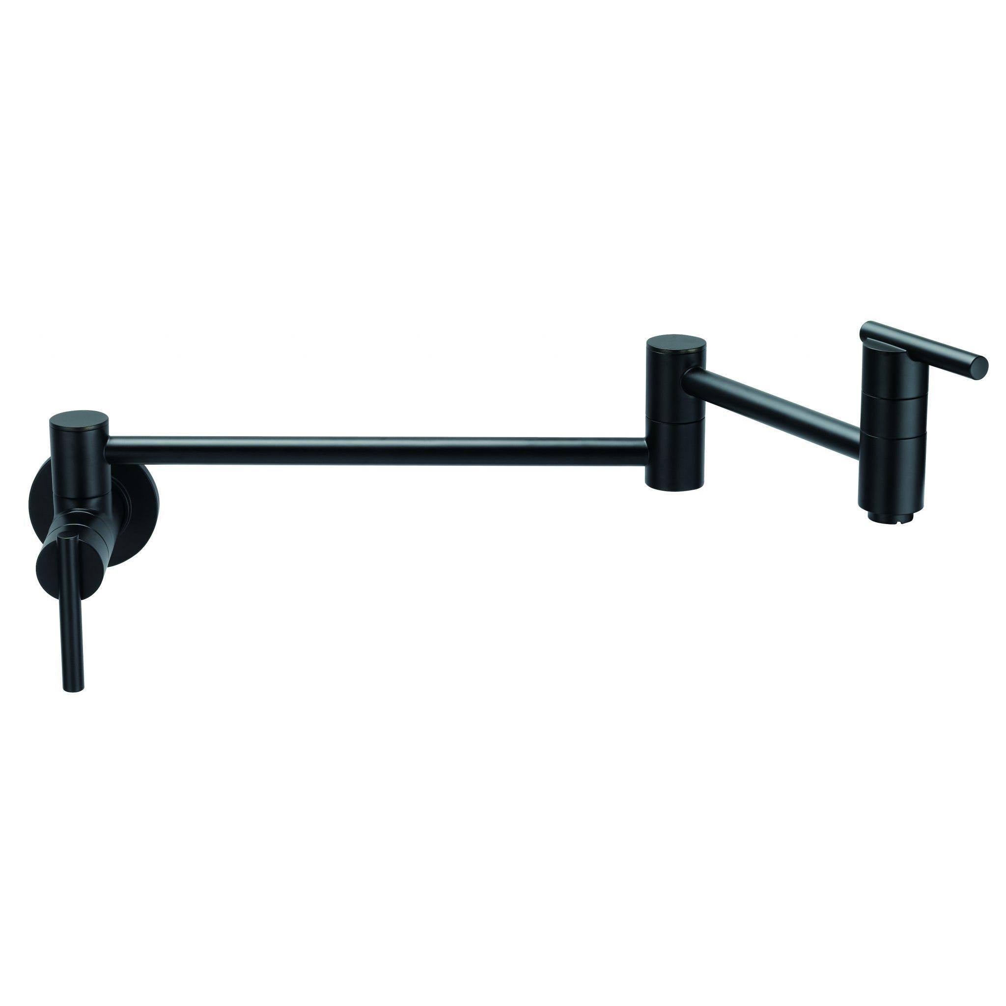 Wall Mount Pot Filler - Satin Black A50812