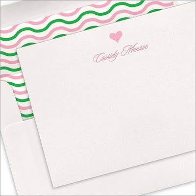 Heart Letterpress Note Cards K9407